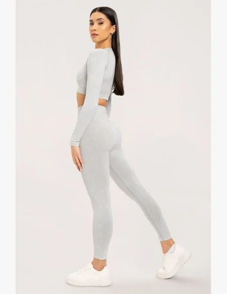 Gym Glamour Stone Washed white • NebShop