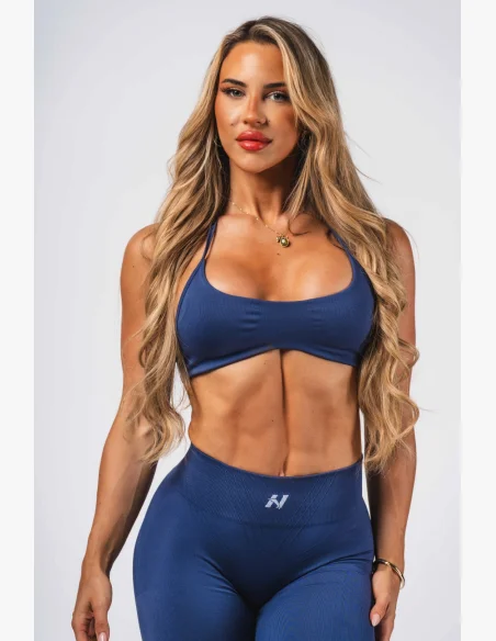 NEBBIA Seamless Lift-Up Bra Flow Seamless Blue
