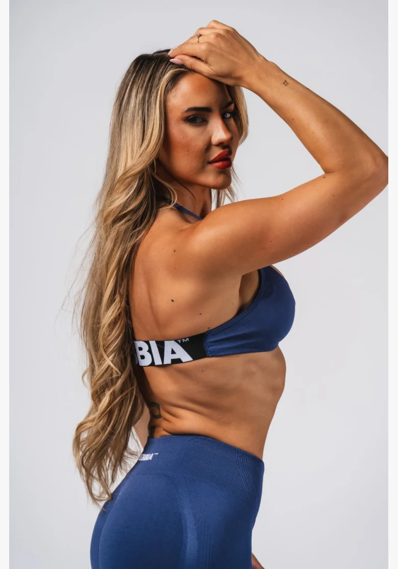 NEBBIA Seamless Lift-Up Bra Flow Seamless Blue