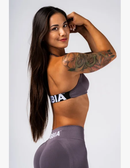NEBBIA Seamless Lift-Up Bra Flow Seamless Gray