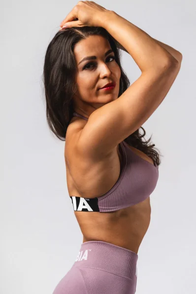 NEBBIA Seamless Lift-Up Bra Flow Seamless Pink 2