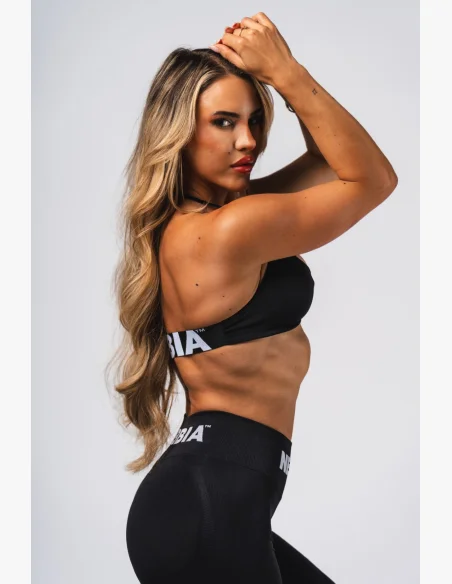 NEBBIA Seamless Lift-Up Bra Flow Black