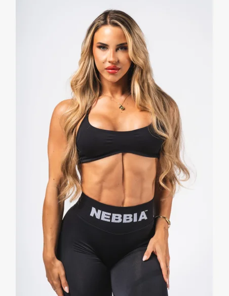 NEBBIA Seamless Lift-Up Bra Flow Black