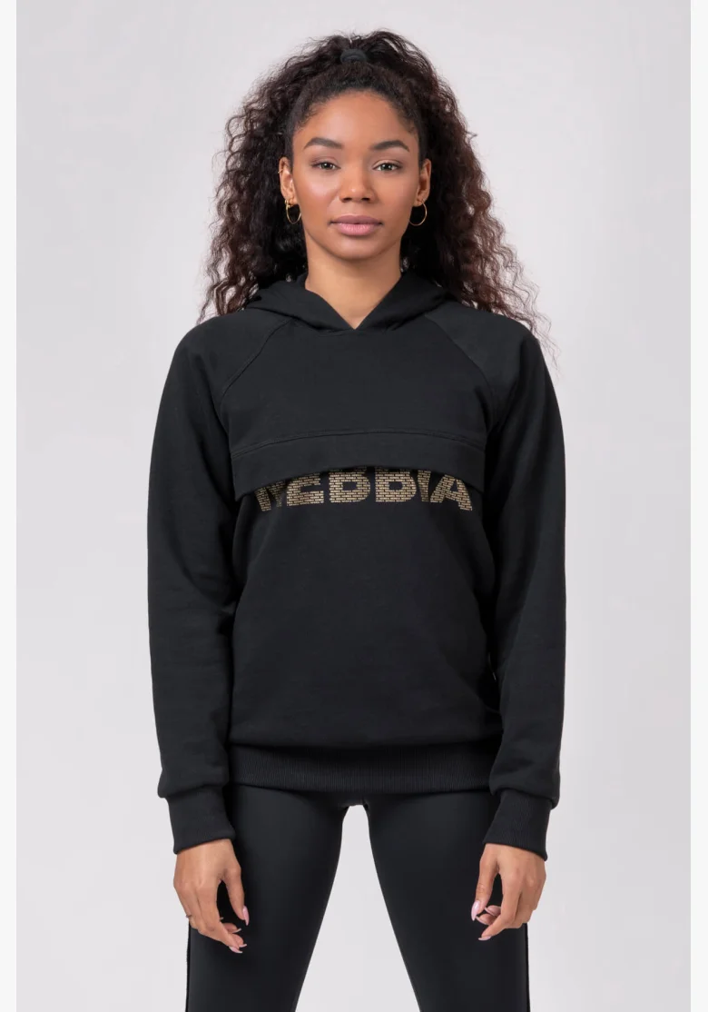 NEBBIA • Long hoodie “INTENSE FOCUS” • NEBBIAshop.cz