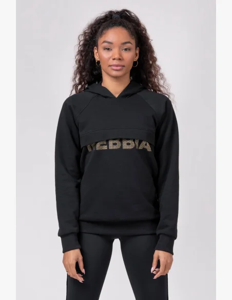 NEBBIA • Long hoodie “INTENSE FOCUS” • NEBBIAshop.cz