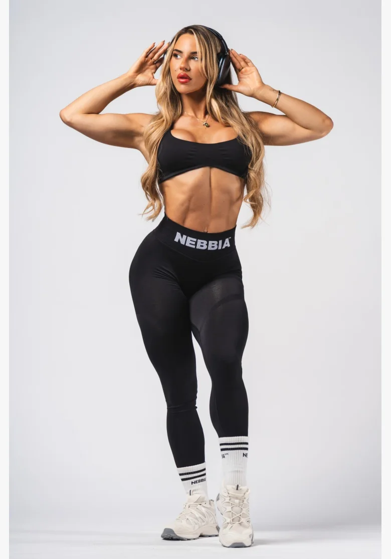 NEBBIA Seamless Lift-Up Bra Flow Black