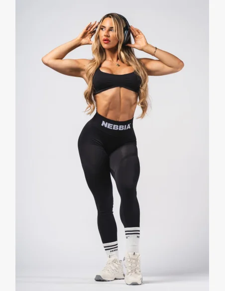 NEBBIA Seamless Lift-Up Bra Flow Black