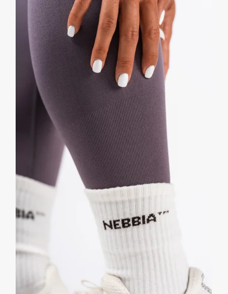 NEBBIA Seamless extra push-up high-waist leggings Flow Seamless gray