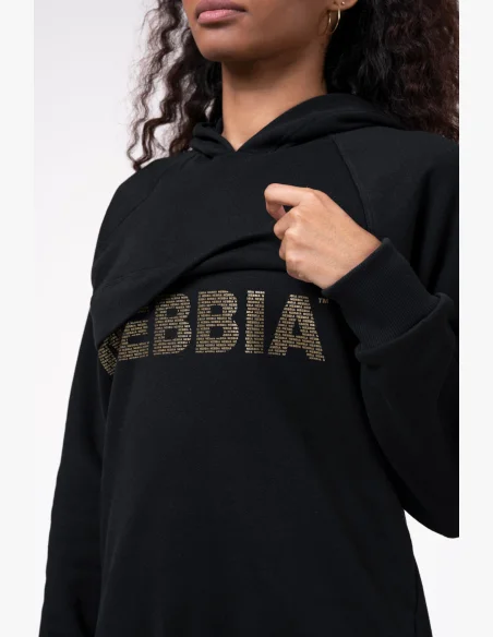 NEBBIA • Long hoodie “INTENSE FOCUS” • NEBBIAshop.cz