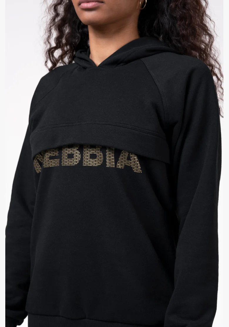 NEBBIA • Long hoodie “INTENSE FOCUS” • NEBBIAshop.cz