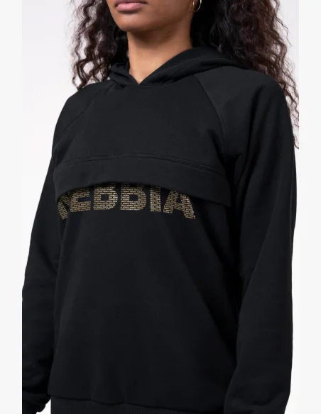 NEBBIA • Long hoodie “INTENSE FOCUS” • NEBBIAshop.cz