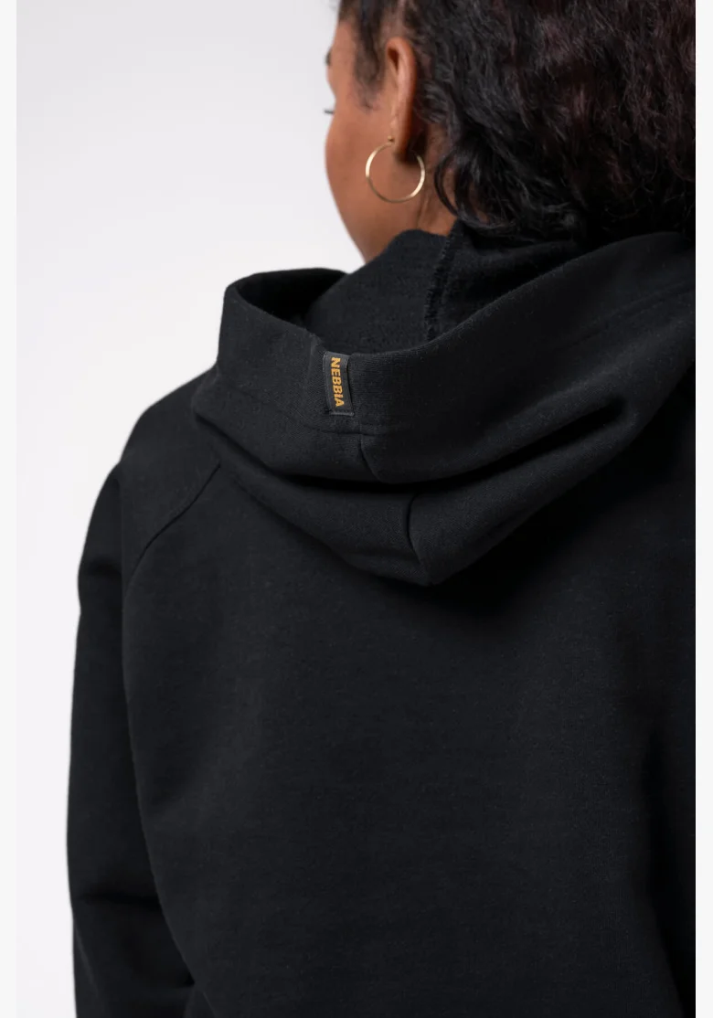 NEBBIA • Long hoodie “INTENSE FOCUS” • NEBBIAshop.cz