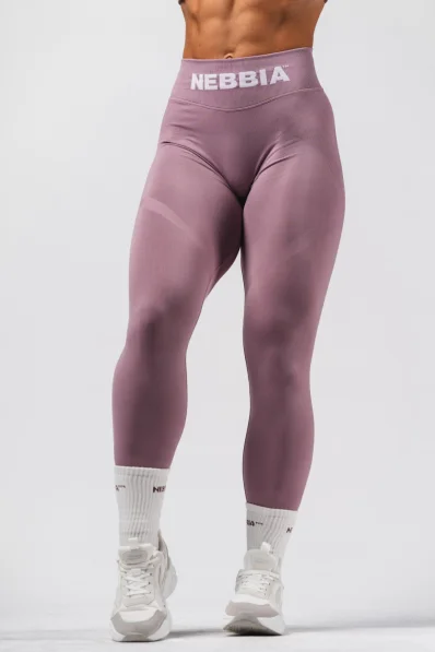 NEBBIA Seamless extra push-up leggings with high waist Flow Seamless pink 2
