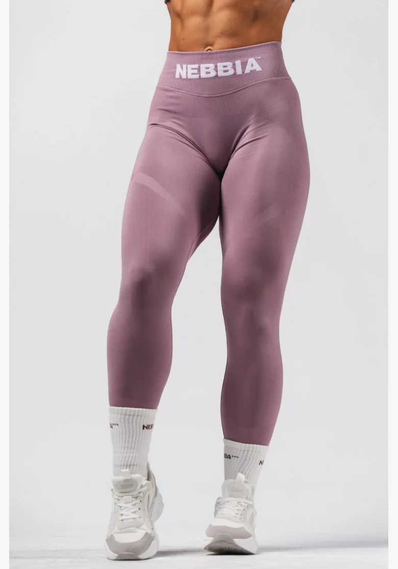 NEBBIA Seamless extra push-up leggings with high waist Flow Seamless pink