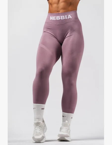 NEBBIA Seamless extra push-up leggings with high waist Flow Seamless pink