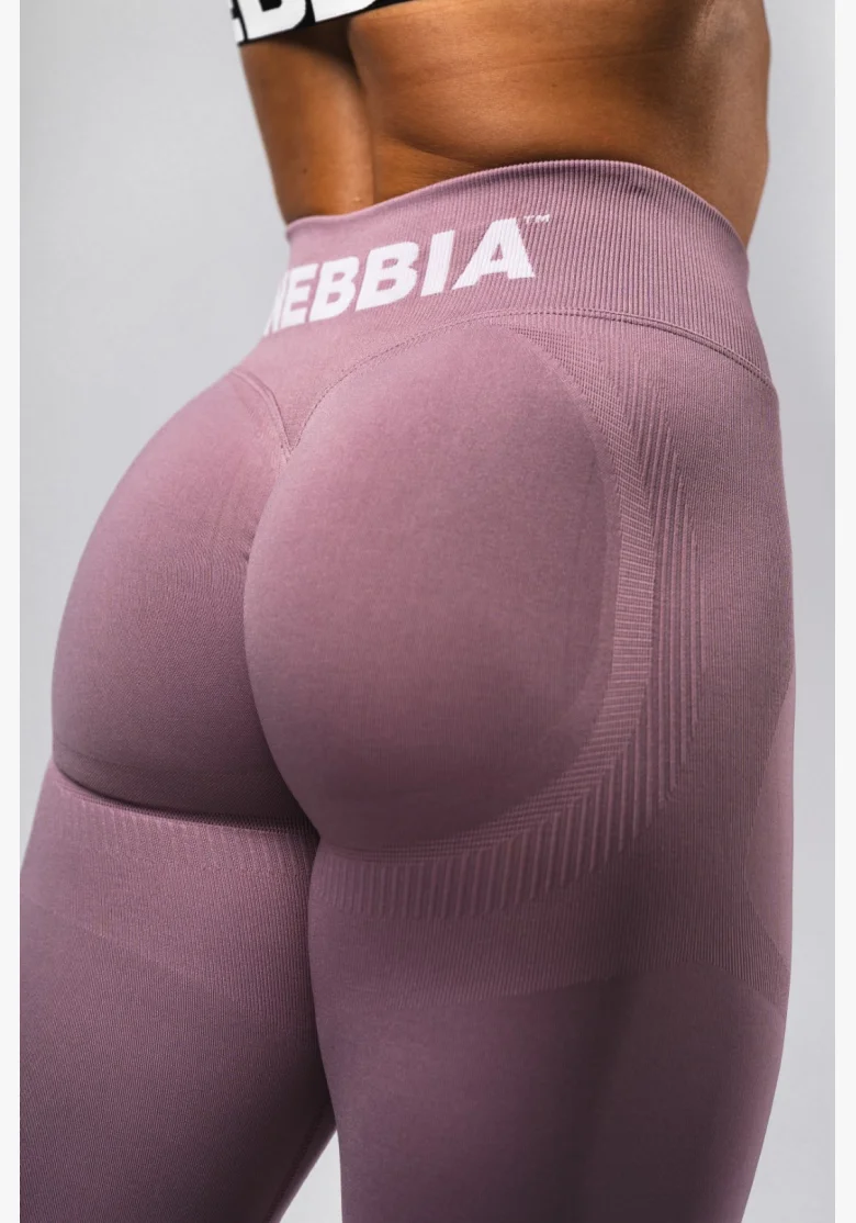 NEBBIA Seamless extra push-up leggings with high waist Flow Seamless pink