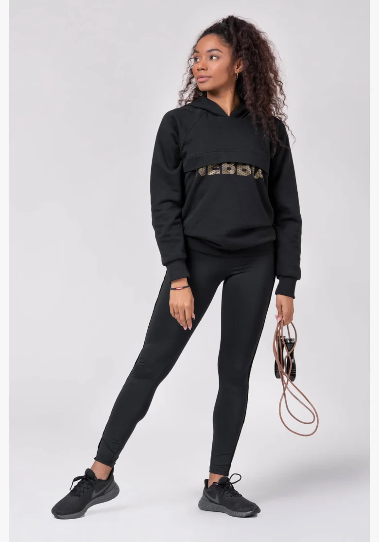 NEBBIA • Long hoodie “INTENSE FOCUS” • NEBBIAshop.cz