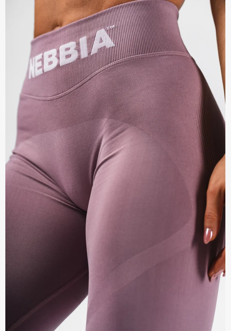 NEBBIA Seamless extra push-up leggings with high waist Flow Seamless pink