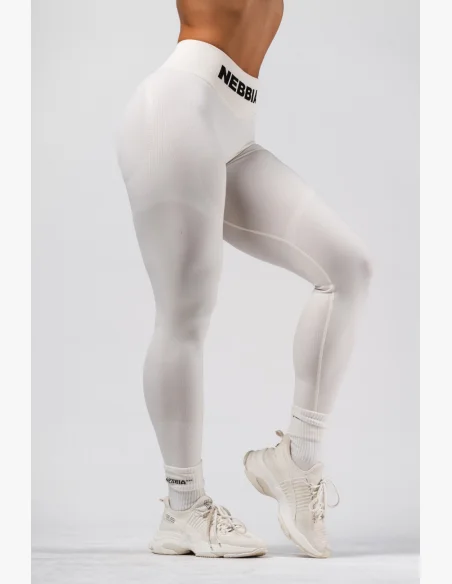 NEBBIA Seamless extra push-up leggings with high waistband Flow Seamless cream