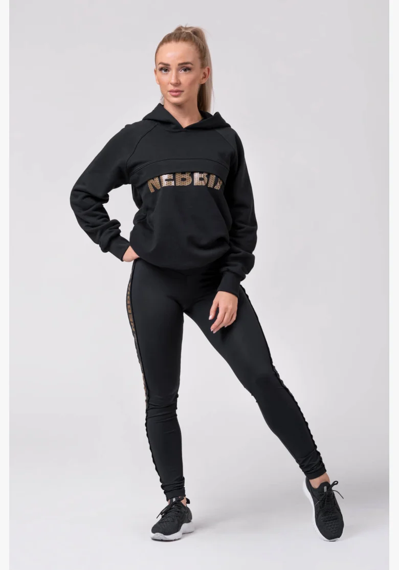 NEBBIA • Long hoodie “INTENSE FOCUS” • NEBBIAshop.cz