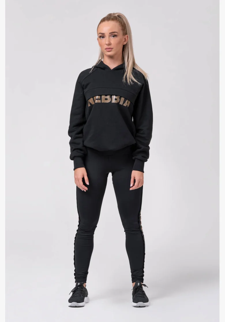 NEBBIA • Long hoodie “INTENSE FOCUS” • NEBBIAshop.cz