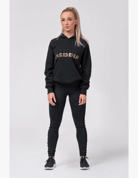 NEBBIA • Long hoodie “INTENSE FOCUS” • NEBBIAshop.cz