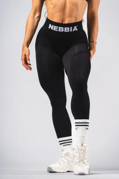 NEBBIA Seamless extra push-up leggings with high waist Flow Seamless black 2