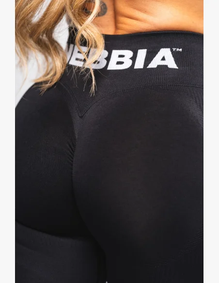 NEBBIA Seamless extra push-up leggings with high waist Flow Seamless black
