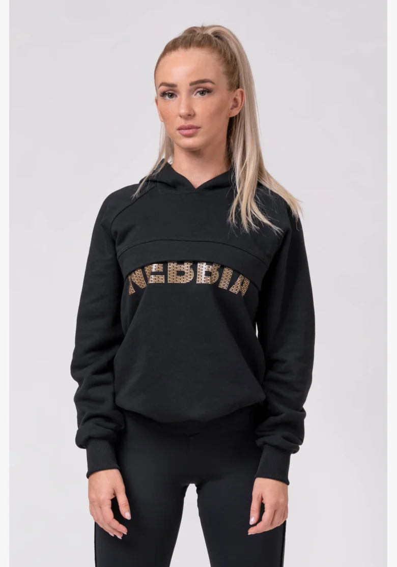 NEBBIA • Long hoodie “INTENSE FOCUS” • NEBBIAshop.cz