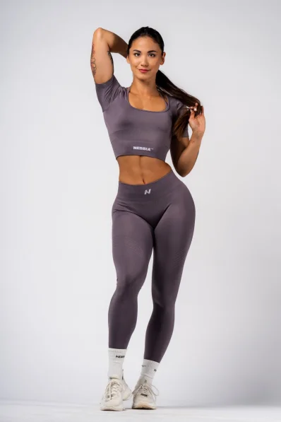NEBBIA Shaping Seamless Maximum Push-Up Leggings FLOW SEAMLESS Gray