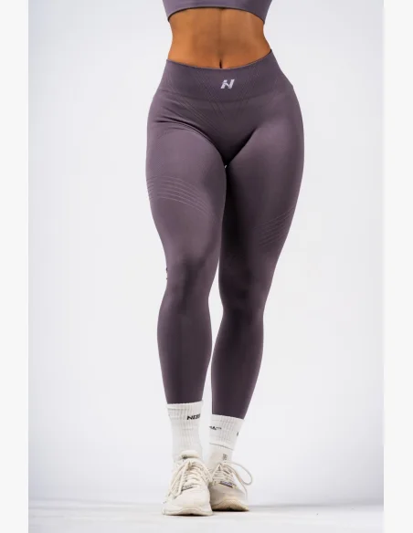 NEBBIA Shaping Seamless Maximum Push-Up Leggings FLOW SEAMLESS Gray