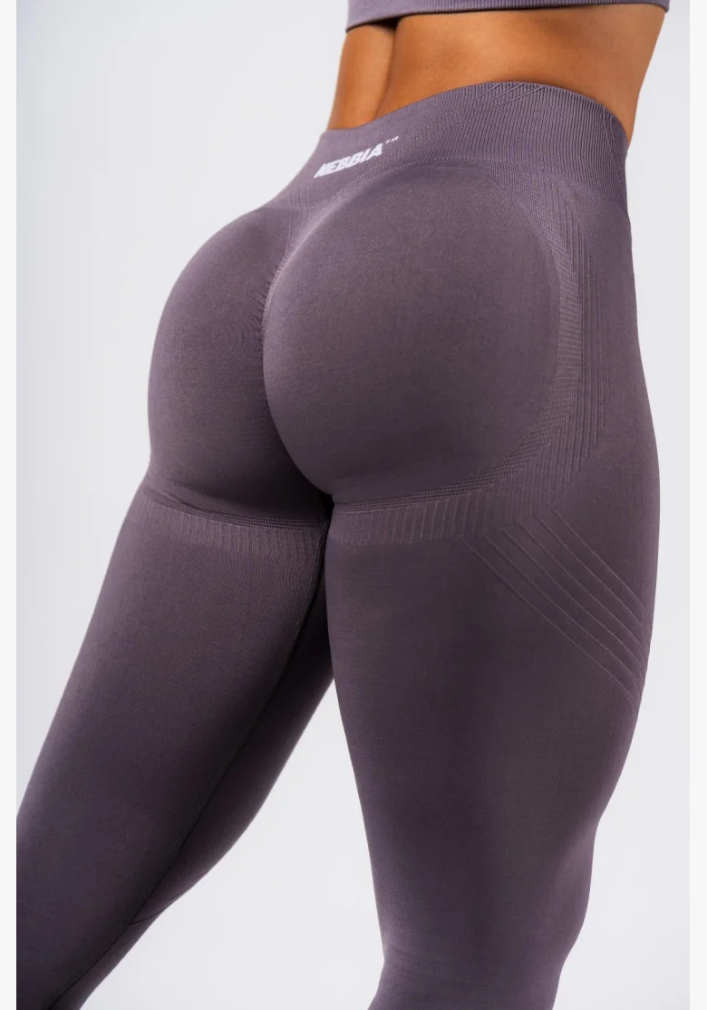 NEBBIA Shaping Seamless Maximum Push-Up Leggings FLOW SEAMLESS Gray