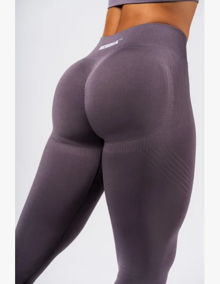 NEBBIA Shaping Seamless Maximum Push-Up Leggings FLOW SEAMLESS Gray