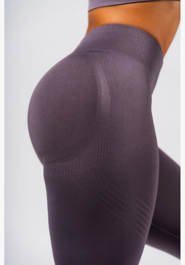 NEBBIA Shaping Seamless Maximum Push-Up Leggings FLOW SEAMLESS Gray
