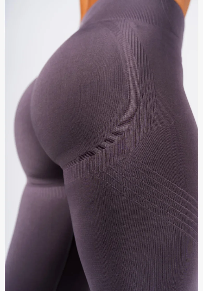NEBBIA Shaping Seamless Maximum Push-Up Leggings FLOW SEAMLESS Gray