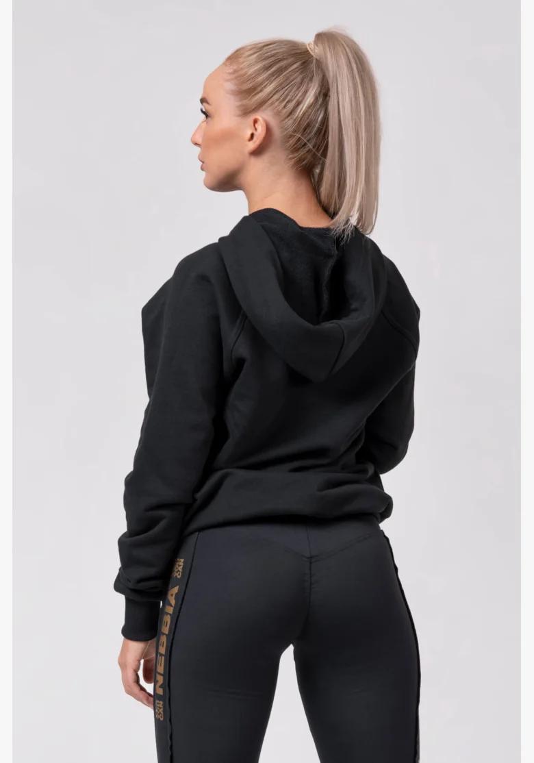 NEBBIA • Long hoodie “INTENSE FOCUS” • NEBBIAshop.cz