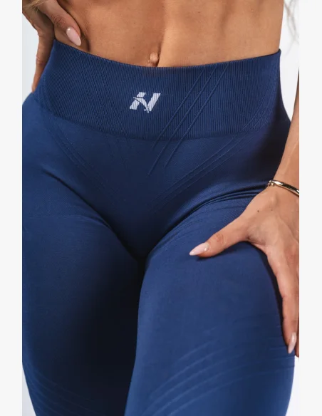 NEBBIA Shaping Seamless Maximum Push-Up Leggings FLOW SEAMLESS Blue