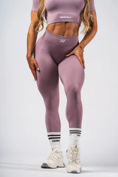 NEBBIA Shaping Seamless Maximum Push-Up Leggings FLOW SEAMLESS Pink 2