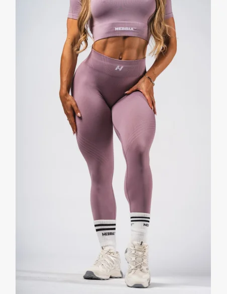 NEBBIA Shaping Seamless Maximum Push-Up Leggings FLOW SEAMLESS Pink