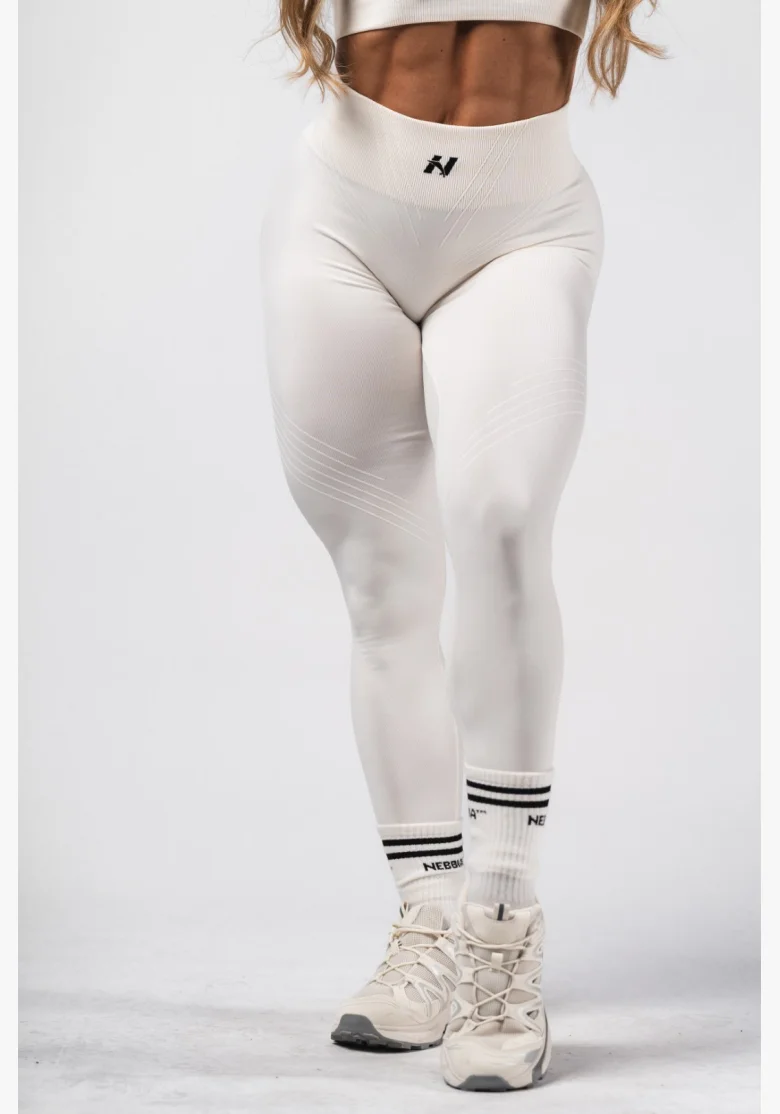 NEBBIA Shaping seamless maximum push-up leggings FLOW SEAMLESS cream