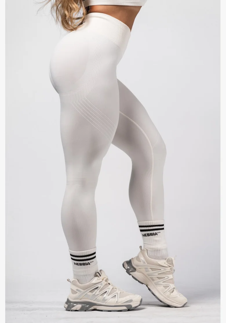 NEBBIA Shaping seamless maximum push-up leggings FLOW SEAMLESS cream