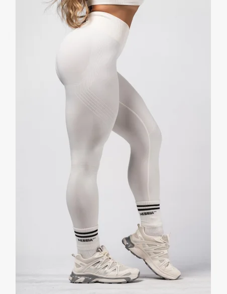 NEBBIA Shaping seamless maximum push-up leggings FLOW SEAMLESS cream
