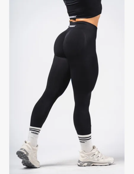 NEBBIA Shaping Seamless Maximum Push-Up Leggings FLOW SEAMLESS Black