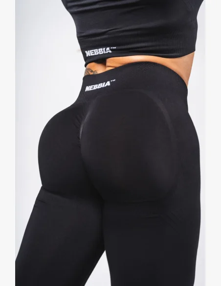 NEBBIA Shaping Seamless Maximum Push-Up Leggings FLOW SEAMLESS Black
