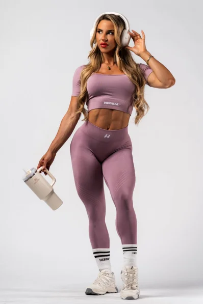NEBBIA Shaping Seamless Crop Top FLOW SEAMLESS pink