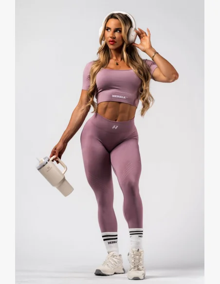 NEBBIA Shaping Seamless Crop Top FLOW SEAMLESS pink