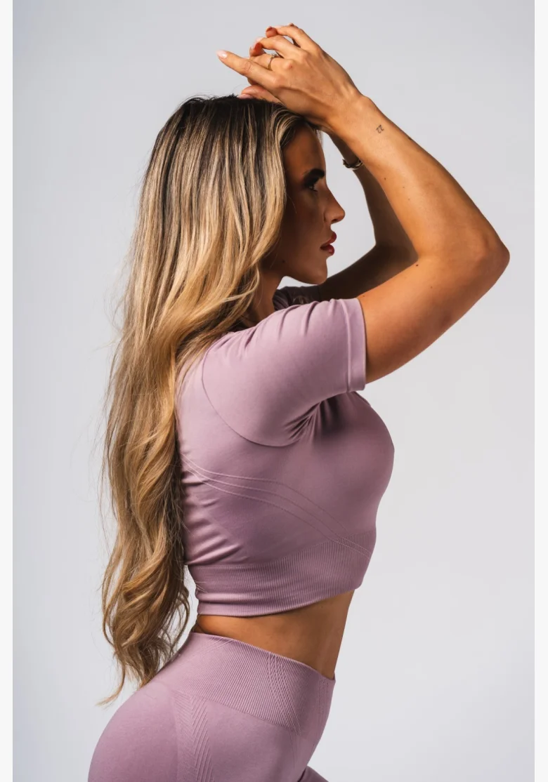 NEBBIA Shaping Seamless Crop Top FLOW SEAMLESS pink