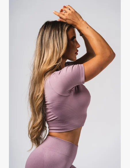 NEBBIA Shaping Seamless Crop Top FLOW SEAMLESS pink