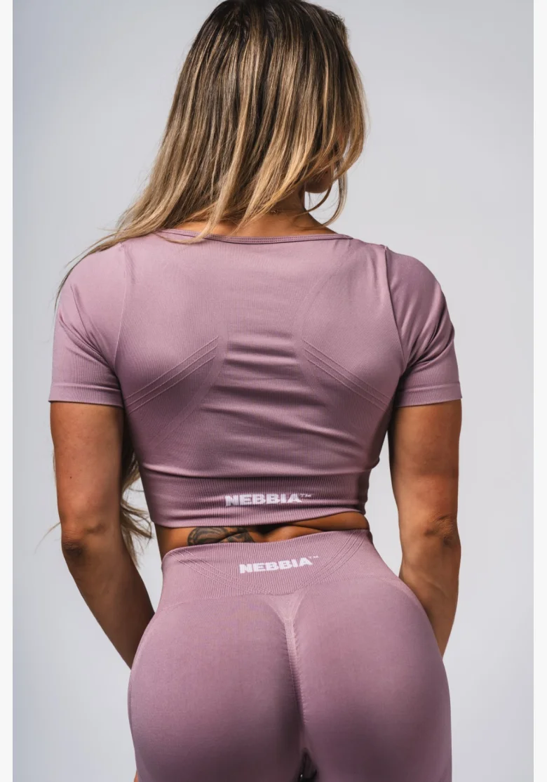 NEBBIA Shaping Seamless Crop Top FLOW SEAMLESS pink