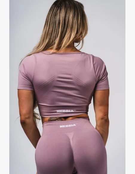 NEBBIA Shaping Seamless Crop Top FLOW SEAMLESS pink